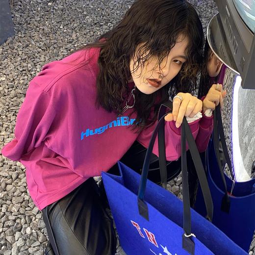 HUGMI logo印花长TEE 商品图1