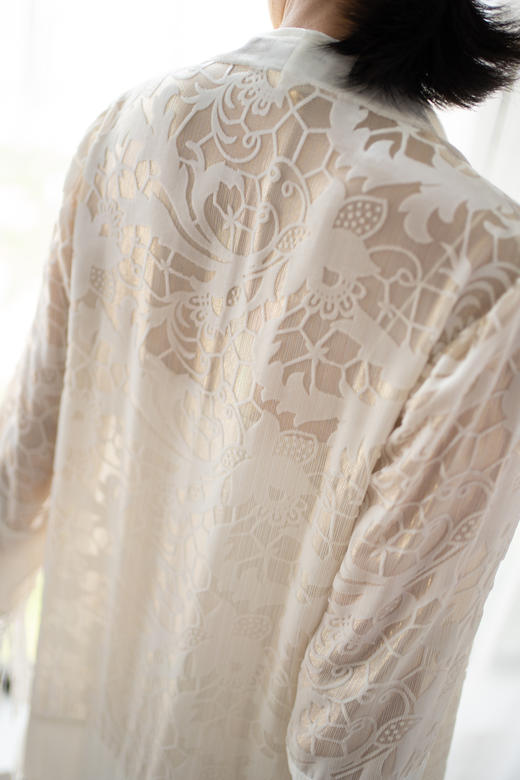 CG｜Irregular Fringe Velvet Cardigan [真丝丝绒提花外套] 商品图11