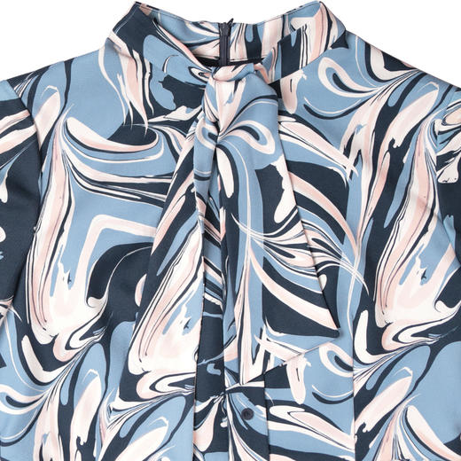 戴布拉芬蓝花连衣裙L24D573 商品图1