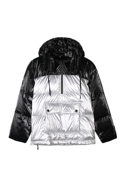 亮面套头羽绒棒球服 商品图0