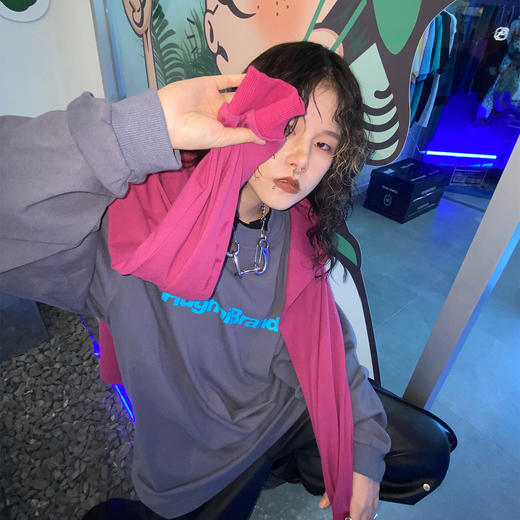 HUGMI logo印花长TEE 商品图2