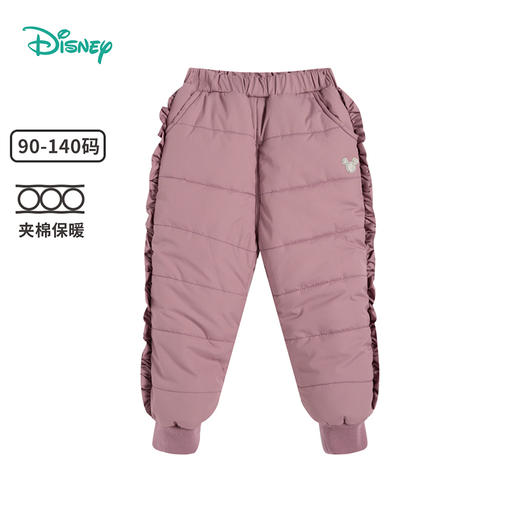 迪士尼女宝宝儿童棉裤米妮卡通保暖夹棉长裤三层夹棉冬新品 商品图8