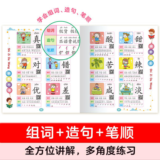 识字大王 学前1400余字 儿童看图识字书幼儿认字幼儿园宝宝启蒙用书学汉字绘本拼音学习卡小孩神器图形卡片中班书籍认识1000字安静 商品图2