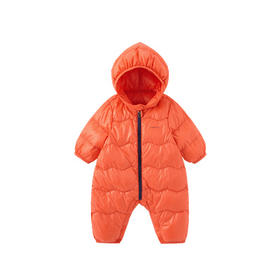 英氏-童衣类（冬）E1英羽帽蛤深橘红73CM