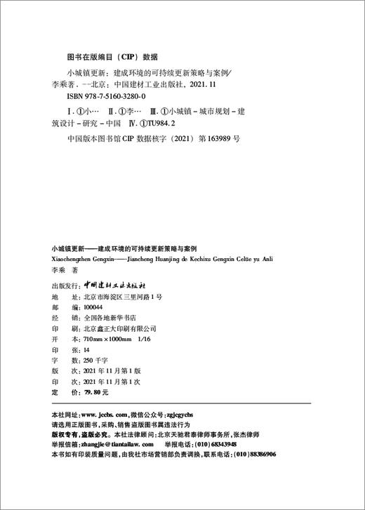 小城镇更新—建成环境的可持续更新策略与案例 商品图3