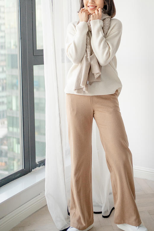CG｜Camel hair Tall pants  [小驼绒修身长裤] 商品图0
