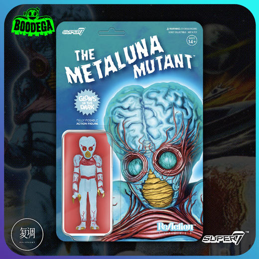 现货 Super7 Metaluna Mutant Blue Glow 挂卡 商品图1