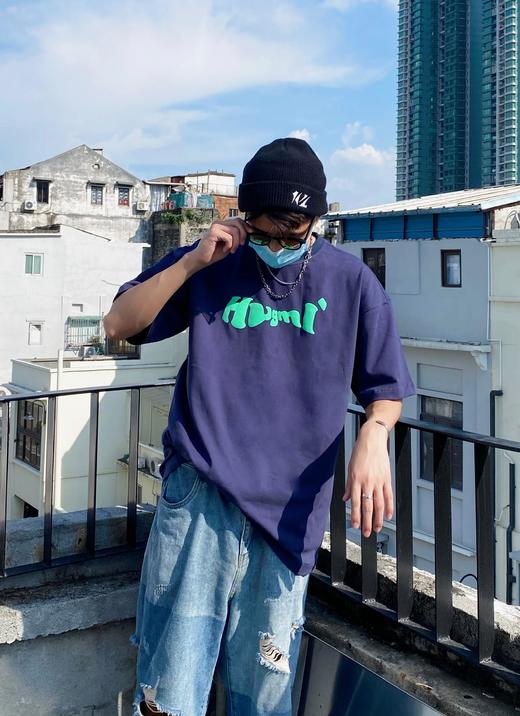 HUGMI 发泡印花LOGO简约基础Tee 商品图2