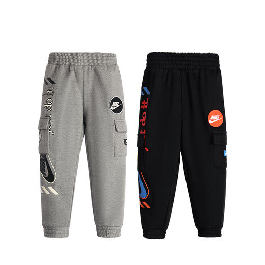 耐克-童衣类（冬）E1小童针织裤正黑色 商品图0