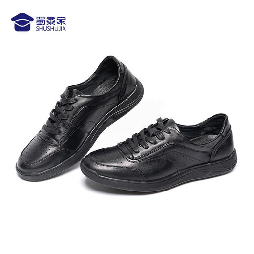 运动式皮鞋鞋底软不累脚既是运动鞋也是皮鞋舒适透气牛皮鞋勤务两用鞋