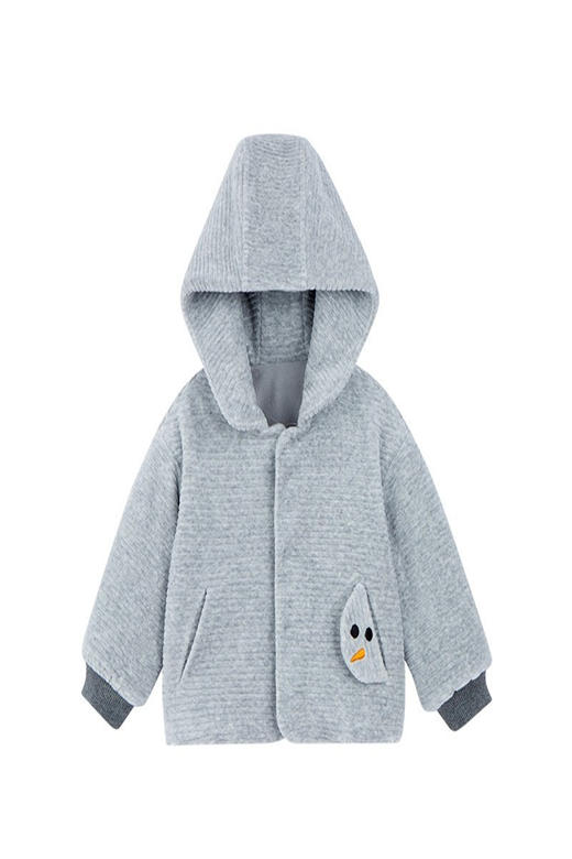 英氏-童衣类（冬）E1英针短外套花灰100CM 商品图5