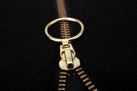 黑色拉链不对称毛衣 商品图4