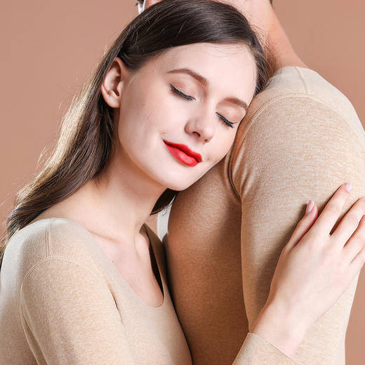 【37度恒温锁热】缎彩德绒系列 AB面磨毛 保暖内衣 5秒速热 排湿透气 高弹又保暖 无痕修身 不臃肿！ 商品图1