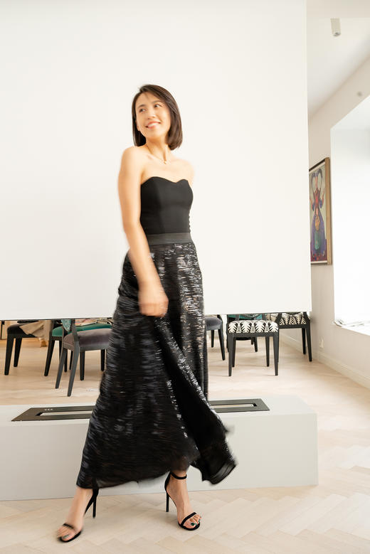 CG｜Light Sequin Slim Maxi Skirt [轻薄亮片半裙] 商品图3