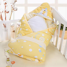 比多乐婴儿抱被纯棉宝宝加大加厚四季可脱胆款