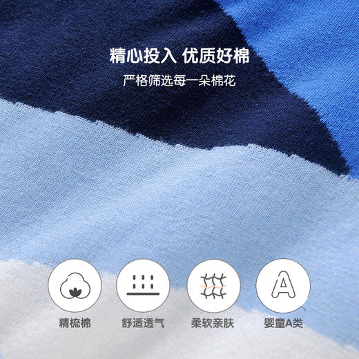 英氏-童衣类（冬）E1英毛短帽外套粉末蓝100CM 商品图3