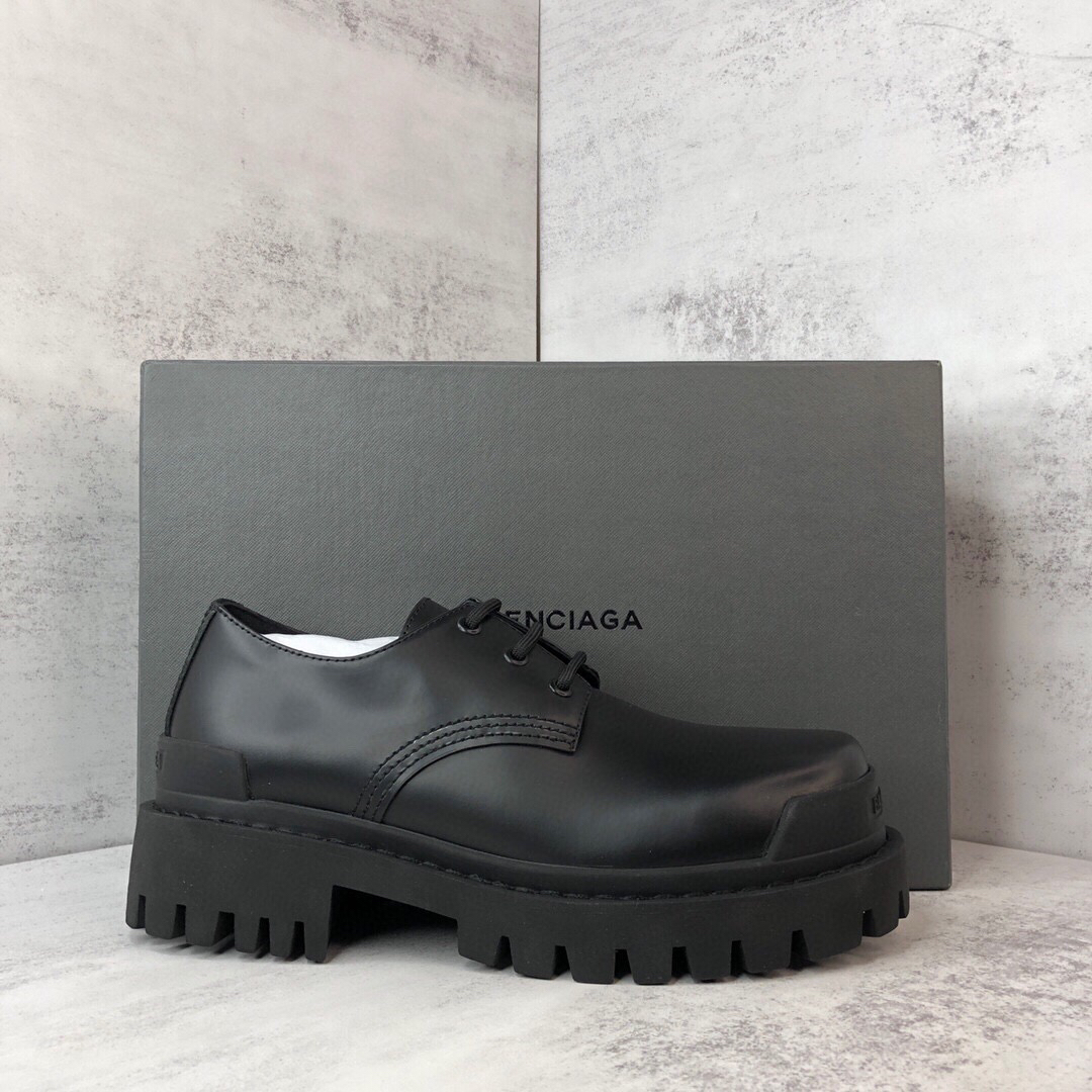 莞产 balenciaga 21ss strike 巴黎世家厚底大头德比鞋