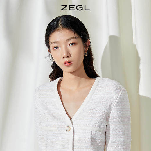 ZEGL链条C型耳环女2021年新款潮耳钉ins风复古925银针秋冬耳饰品 商品图2