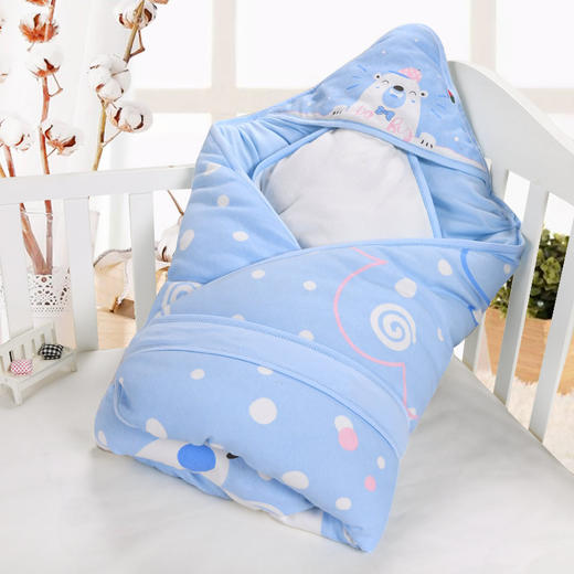 比多乐婴儿抱被纯棉宝宝加大加厚四季可脱胆款 商品图3