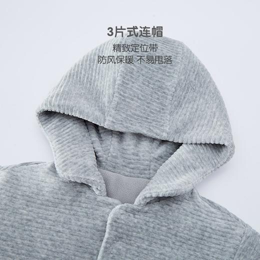 英氏-童衣类（冬）E1英针短外套花灰100CM 商品图1