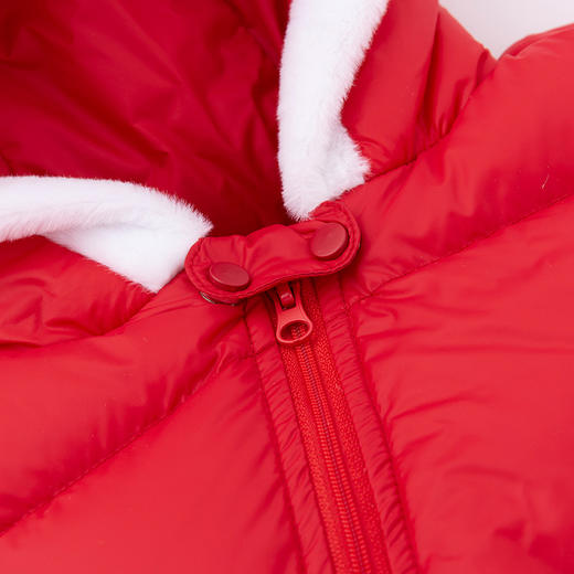 贝贝怡新生儿婴幼儿新年贺岁满月宝宝保暖羽绒连体衣冬哈衣214L501
 商品图9