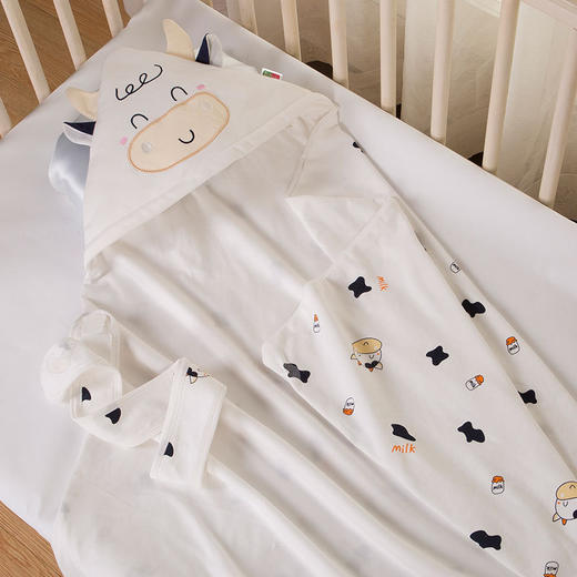 【360°包裹 宝宝安睡妈妈不累】比多乐婴儿包被春夏秋季纯棉小被子牛年宝宝产房抱被初生襁褓包巾 商品图1