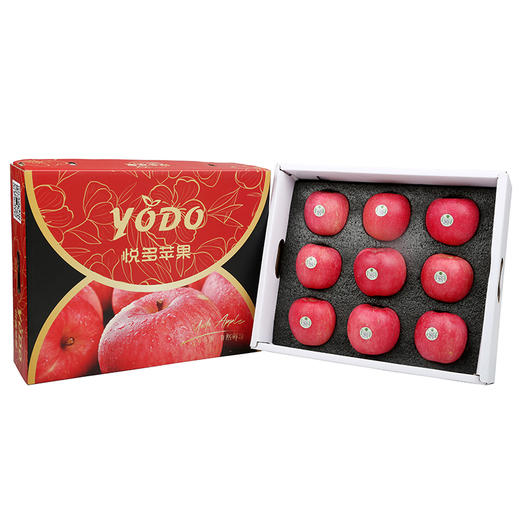 【悦多】苹果山东富硒红富士苹果8果礼盒年货节日水果包邮 商品图4