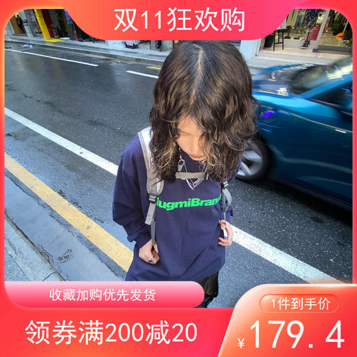 HUGMI logo印花长TEE 商品图0