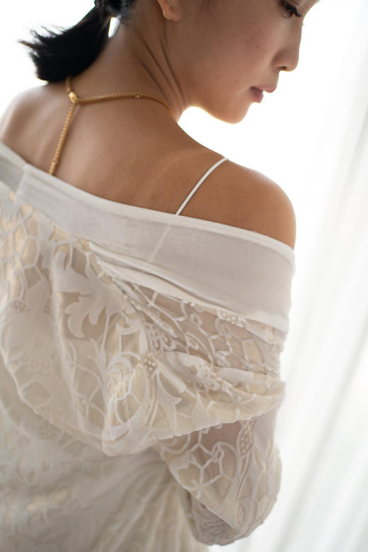 CG｜Irregular Fringe Velvet Cardigan [真丝丝绒提花外套] 商品图2