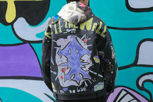 W142674210灵魂趣味涂鸦酷帅个性PU羽绒服 商品图3