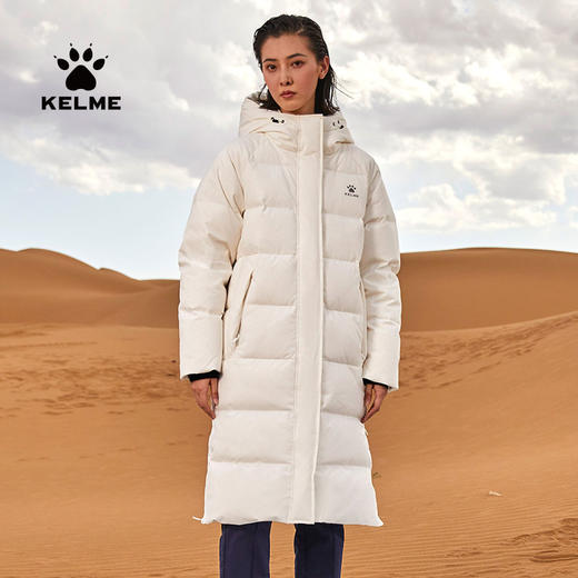 卡尔美女士中长款羽绒服加厚保暖8161YR2002 商品图0