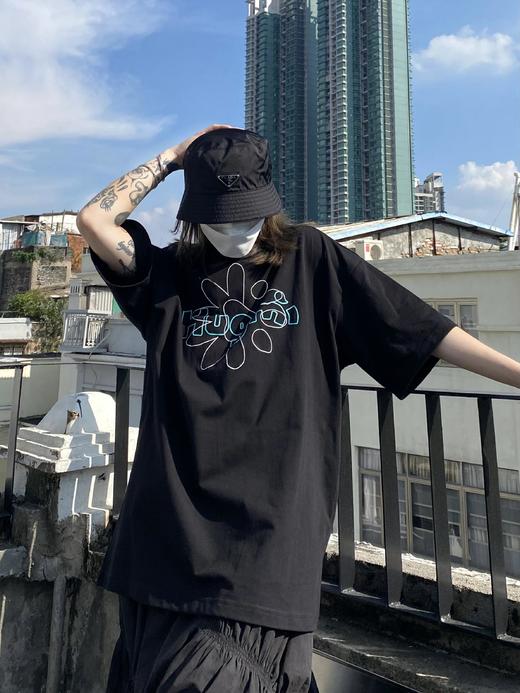 HUGMI 可爱狗爪花花印花大logoT恤 商品图1