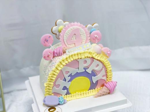 彩虹糖果梦幻翻糖蛋糕 商品图1