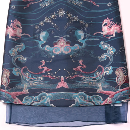 戴布拉芬蓝花连衣裙L24D561 商品图1