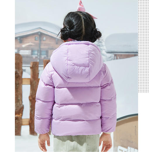 小361女童两面穿羽绒服小童加绒羽绒外套2021冬季新款k62144901 商品图3