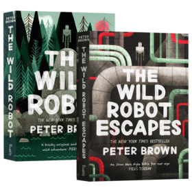 华研原版 荒岛机器人2册 英文原版小说 The Wild Robot Escapes 机器人的逃跑计划 彼得布朗 Peter Brown 英文版进口原版英语书籍