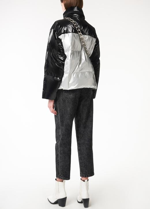 亮面套头羽绒棒球服 商品图3