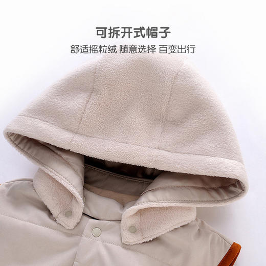 英氏-童衣类（冬）E1英梭帽马夹珍珠母100CM 商品图2