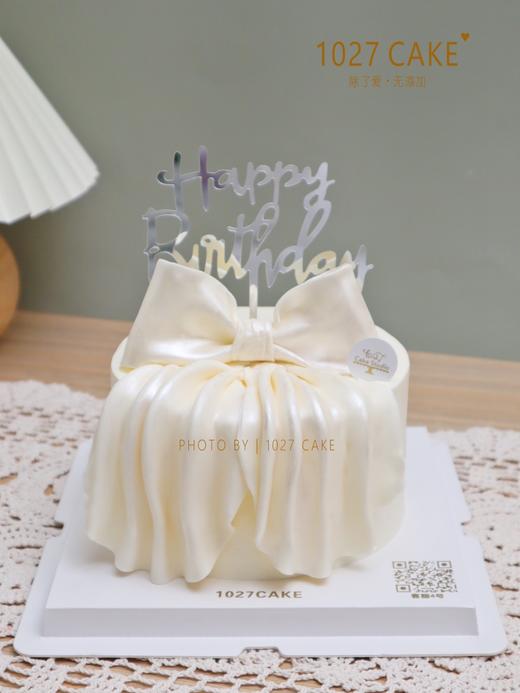 1027CAKE | 翻糖 蝴蝶结 珠光绸缎 商品图0