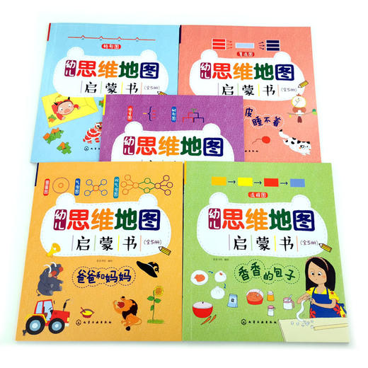 幼儿思维地图启蒙书 全5册 3-8岁孩子思维工具学习书 8种思维图示学习法培养孩子逻辑力学习力记忆力思维导图左右脑潜能智力开发书 商品图2