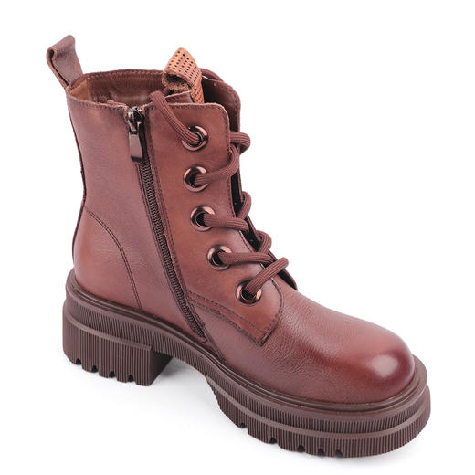 富贵吉祥2021平底休闲超轻加绒马丁靴F218007 商品图2