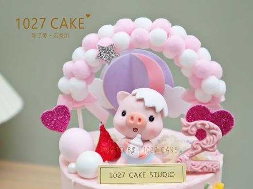 1027CAKE | 猪猪 双层款式 满月 周岁 粉色 蓝色 商品图5