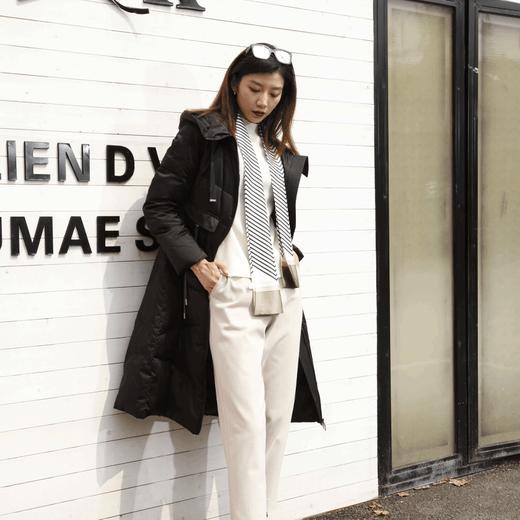 宗洋中长款连帽式羽绒服BDK8CY7782-04 商品图2