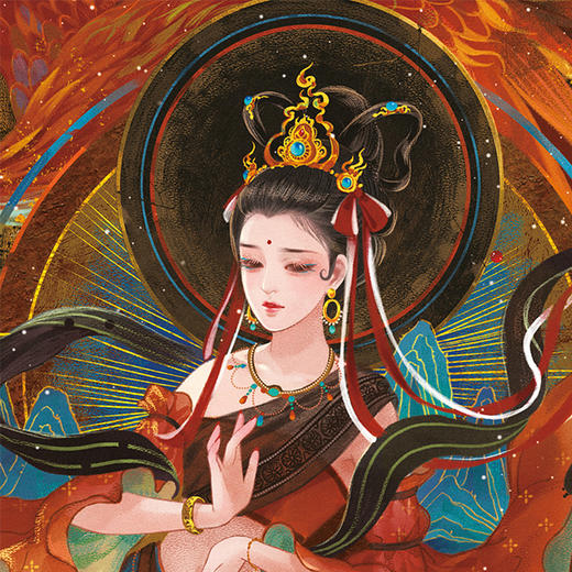 TOI图益新国潮拼图敦煌系列红尘莲生一梦红尘伊始国风成人拼图1000片 商品图1