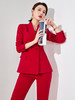 西装套装女春秋正装时尚洋气质高端职业套装上班工作服红色主持人 商品缩略图3