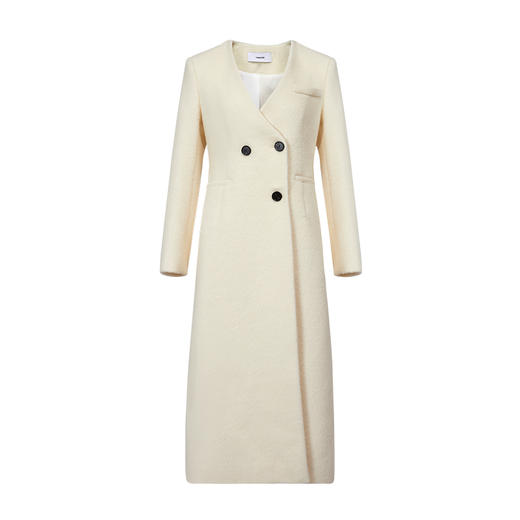 VIMAGE纬漫纪冬季新款时尚简约气质毛呢外套大衣V1614230 商品图4