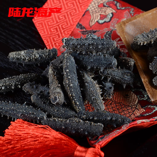 96004陆龙兄弟散装100-120头淡干海参 商品图0