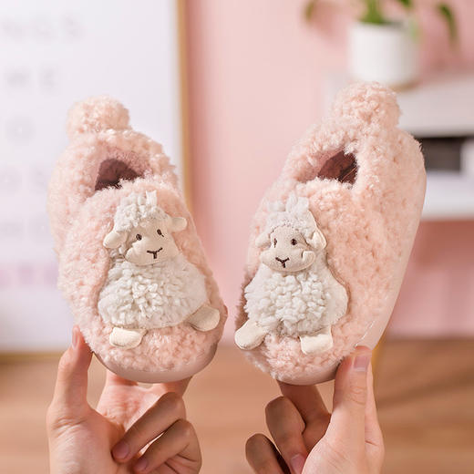 【萌趣可爱 元气满满】小鹿米利冬季新款 宝宝棉鞋可爱卡通室内防滑男童女童家居棉拖鞋 商品图6