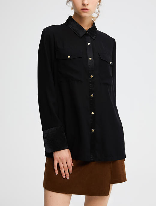 醋酸修身衬衫 商品图2