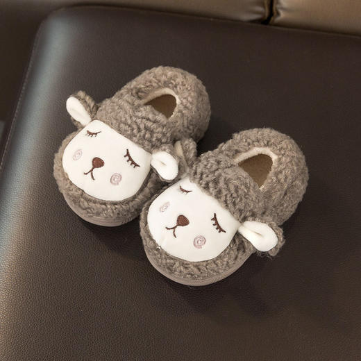 【防滑防撞 让宝宝放心行走】小鹿米利 儿童棉拖鞋男女童秋冬室内1-3岁宝宝儿童棉鞋毛毛鞋可爱 商品图10